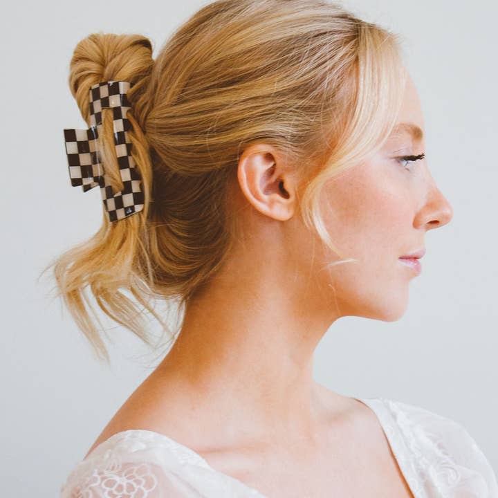 Shop ANDi - Wholesale Hair Clip - Women's - Rad Checkered Claw Clip