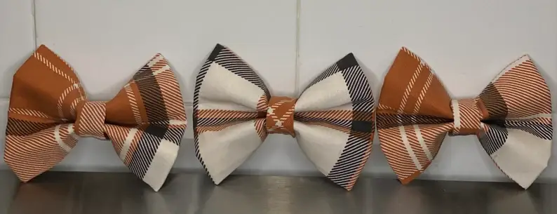 Swanky Pawz - Vente Nœud papillon – chien - Collier pour chien, nœud papillon à enfiler, nœud papillon à carreaux5