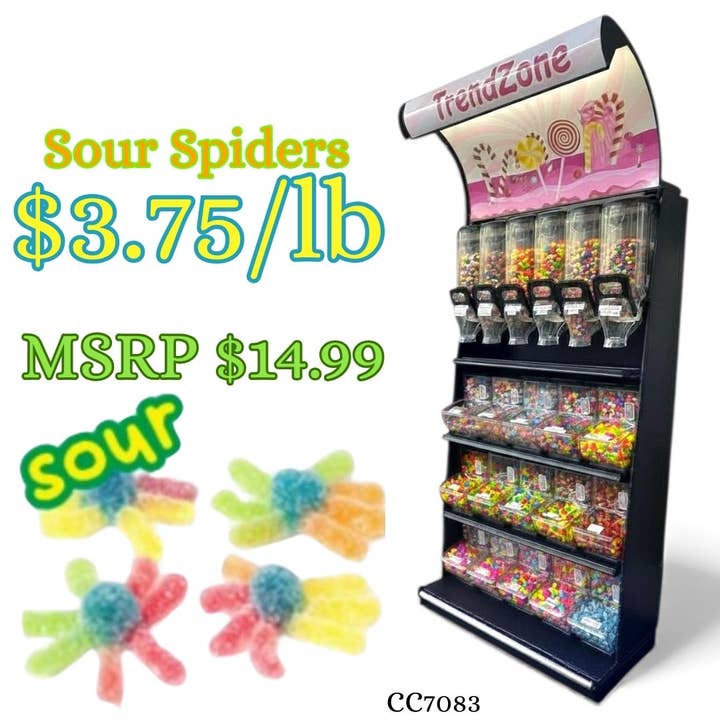 Bulk Candy Gummies – Sour Spider for wholesale by Trend Zone