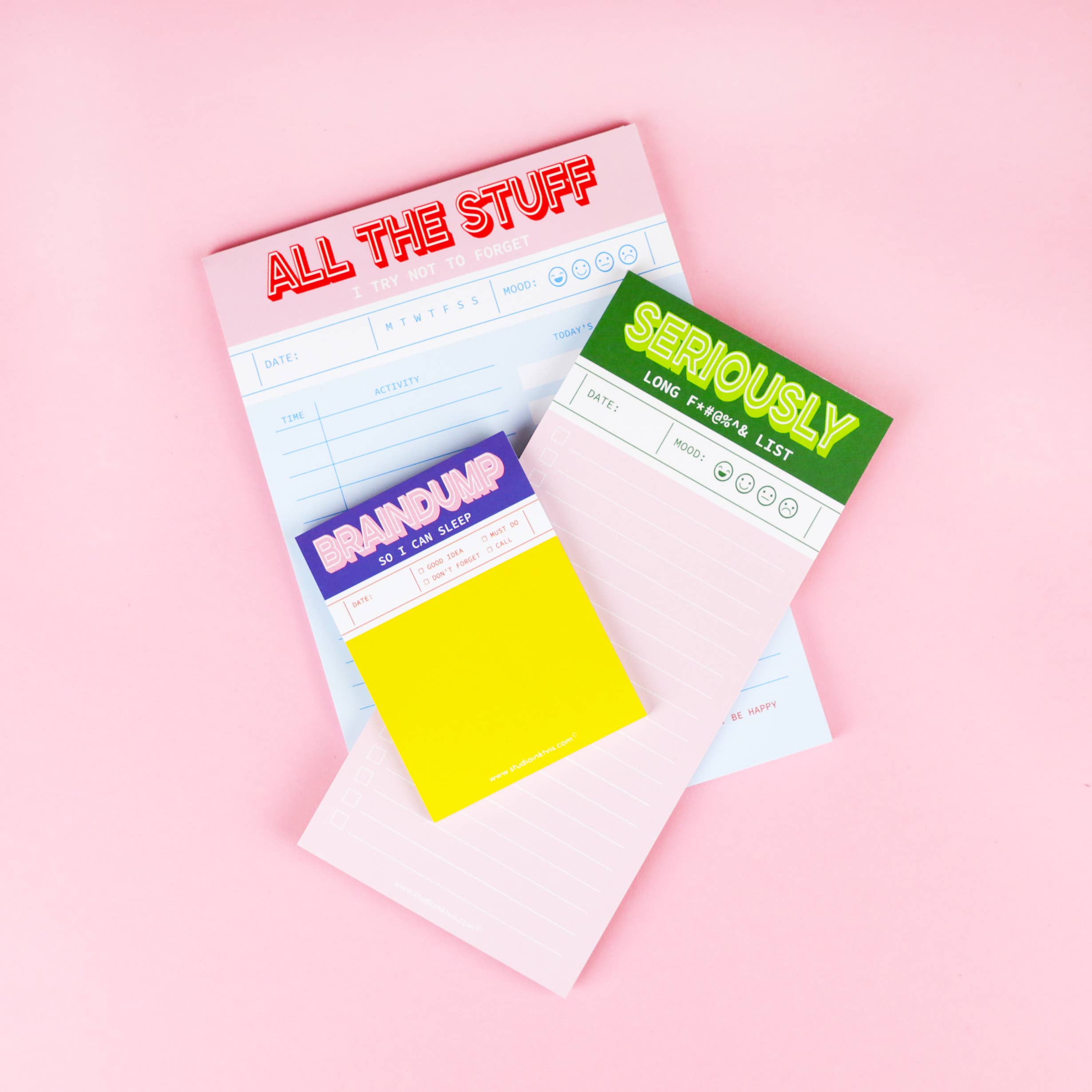 Studio Inktvis – wholesale Anteckningsblock – Rosa planeringsanteckningsblock A5 Alla saker jag försöker att inte glömma4