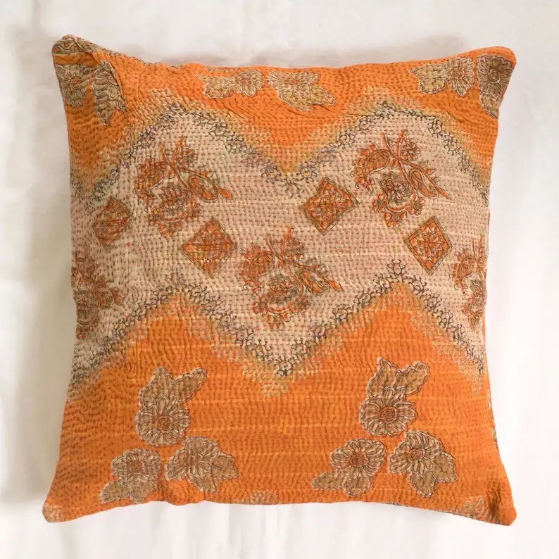 GYPSY STUDIO - Wholesale Throw pillow cover - Set of 5 Pillow Vintage Kantha Pillow Covers Indian Bohemian3