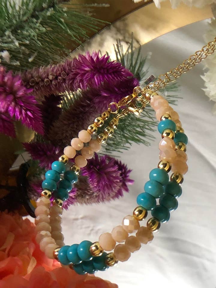 Bracelet Crystal Turquoise for wholesale by Kimbara Butik