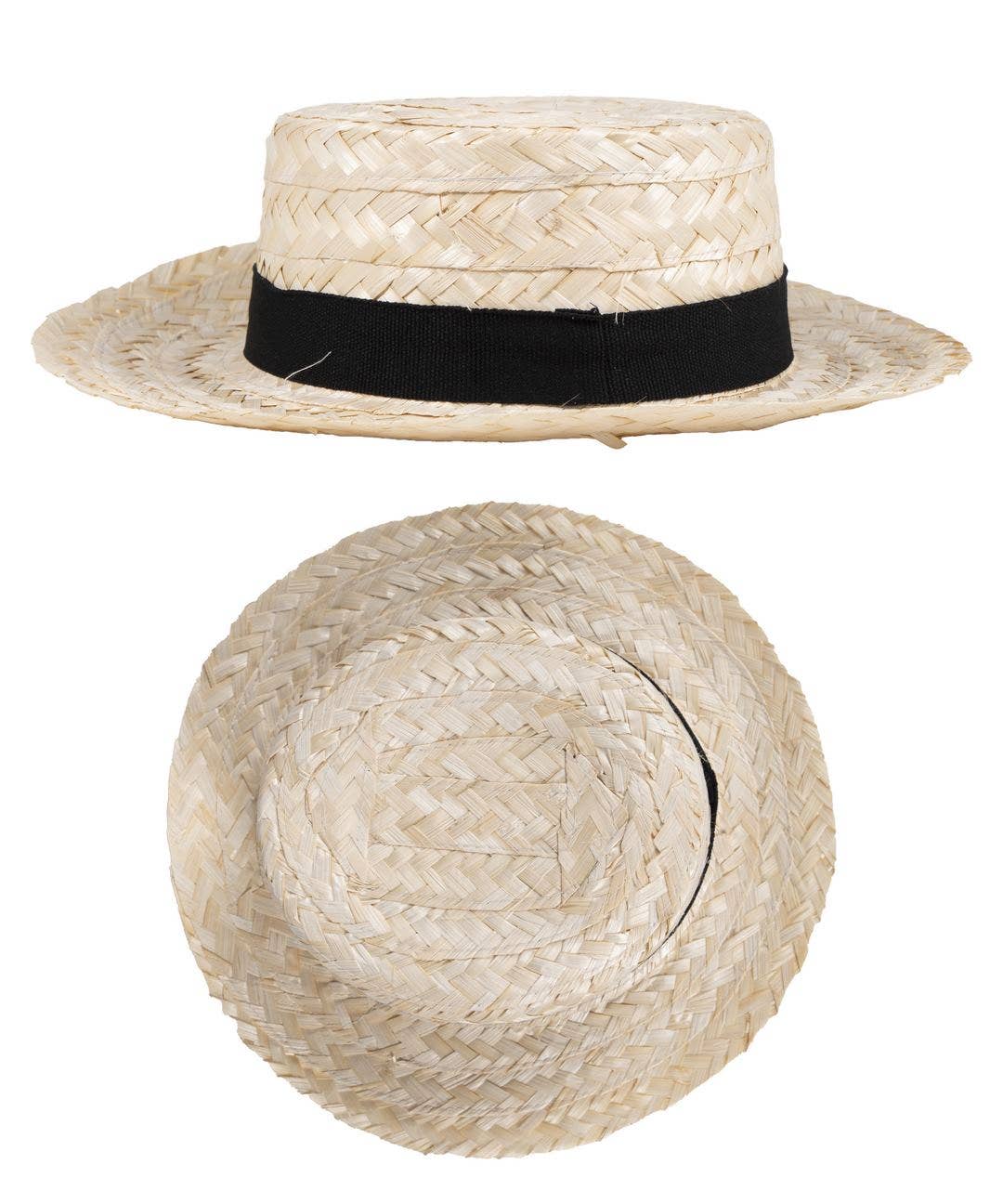 P'tit Clown - Vente Déguisement – unisexe - Chapeau De Paille Canotier - Adulte2