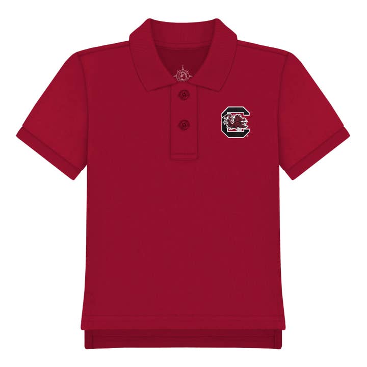 South Carolina Gamecocks Infant and Toddler Polo Shirt for wholesale by Creative Knitwear