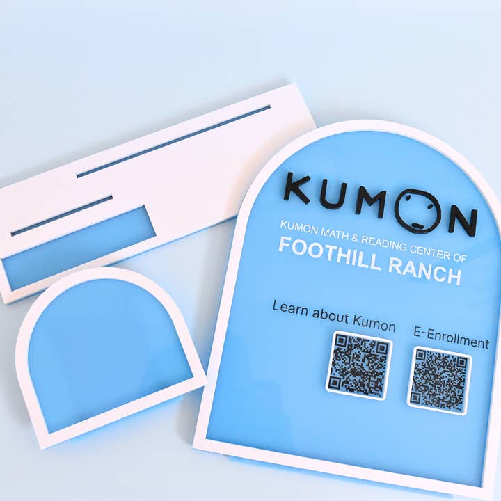 Etchedoccasions - Wholesale Sign - Small Business QR Code Sign Market Vendor Display1