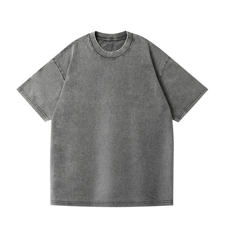 HIDDENBRAND - Wholesale T-Shirt - Women's - Essential Basic washed cotton oversized tee top
