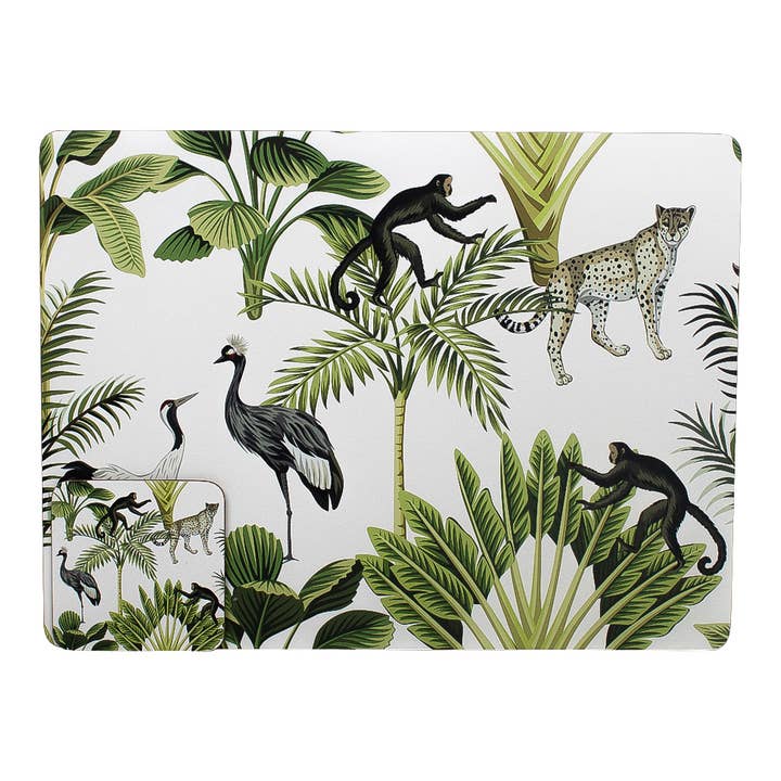 Mars & More - Brand of B Living - Vente Sets de table - Set de table Jungle White 30 x 40 cm (4)2