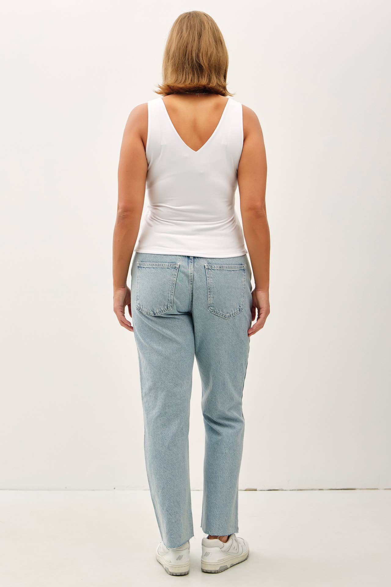 Be Cool - Wholesale Tank Top - Women's - PLUS [SOFT CORE] BASIC V-NECK F AND B TANK 11