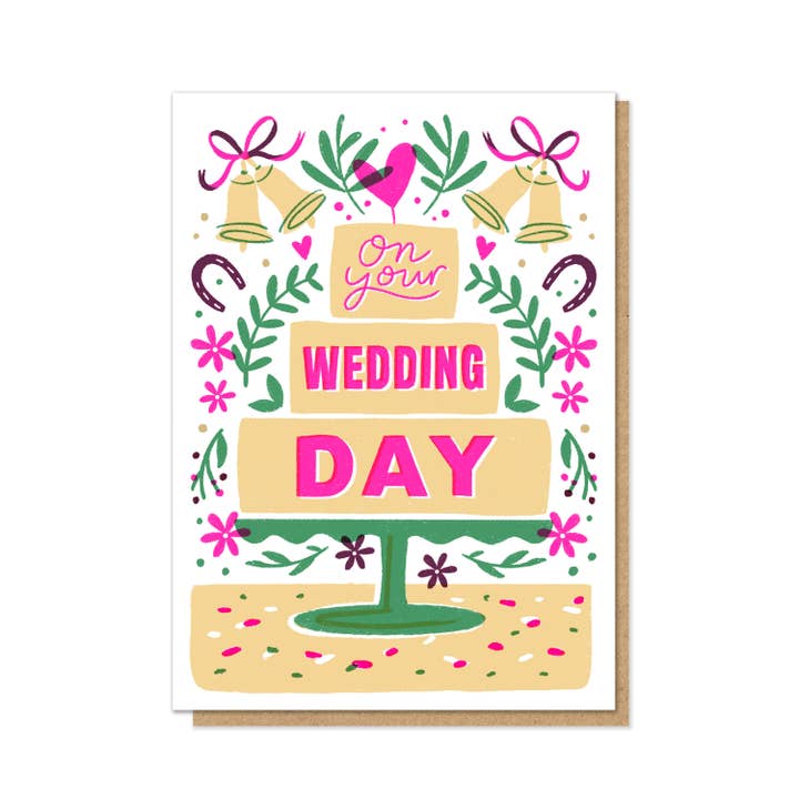 Wedding Bells Card | Wedding Card | Letterpress Card for wholesale by Stormy Knight