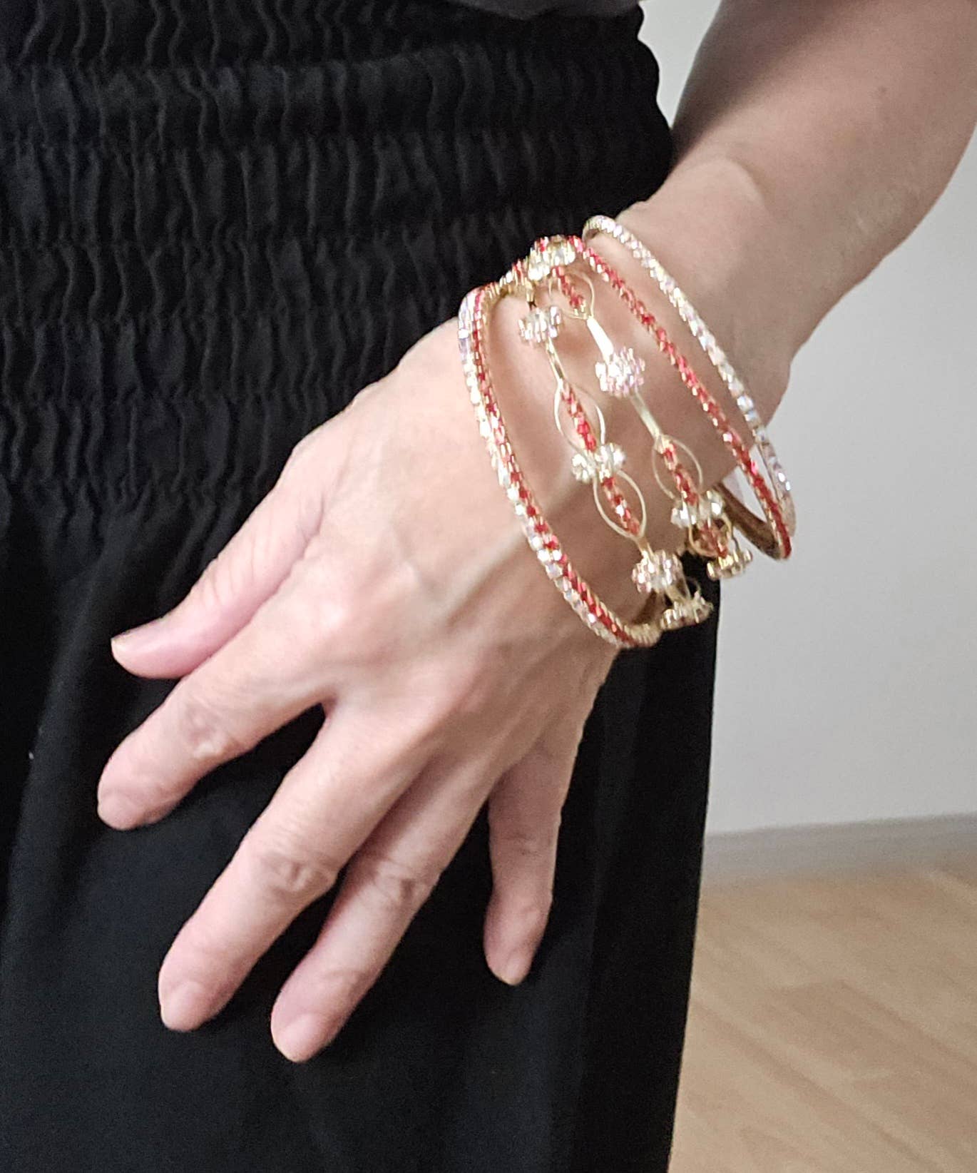 Fiona Accessories – Engroshandel Smykkesæt – Rhinestone armbånd armbånd sæt af 54