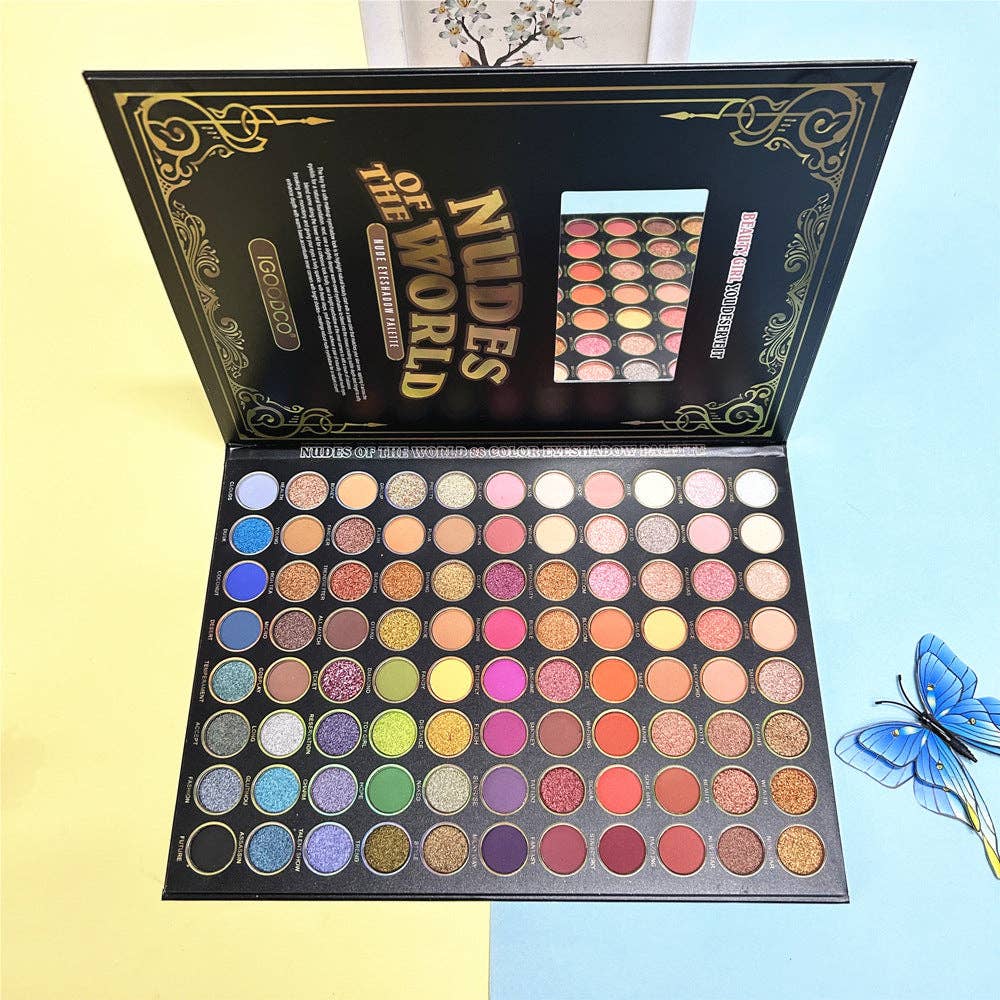 FurDecoration - Wholesale Eyeshadow Palette - Gorgeous Matte Eyeshadow Palette with 88 Vibrant Colors1