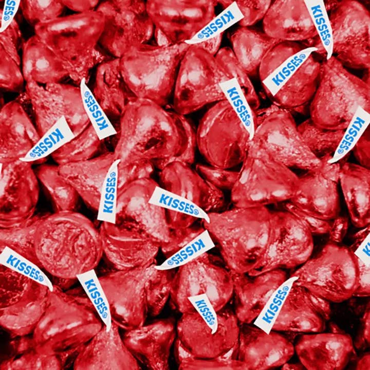 Just Candy - Wholesale Chocolate - Hershey's Milk Chocolate Kisses 75ct - Red