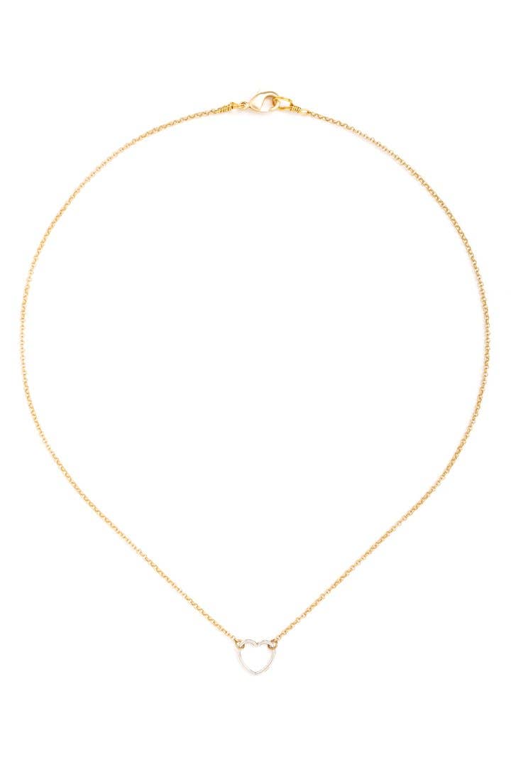 Collarbone Jewelry - Wholesale Pendant/Charm Necklace - Silver Heart Necklace1