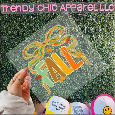 Trendy Chic Apparel LLC - Wholesale Sublimation Transfer - Fall with Bow DTF Transfer0