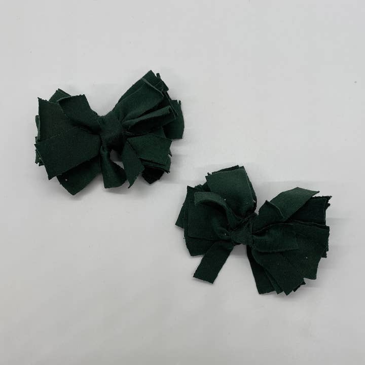 Forest Green PomPom for wholesale by Happy Badger Headbands LLC