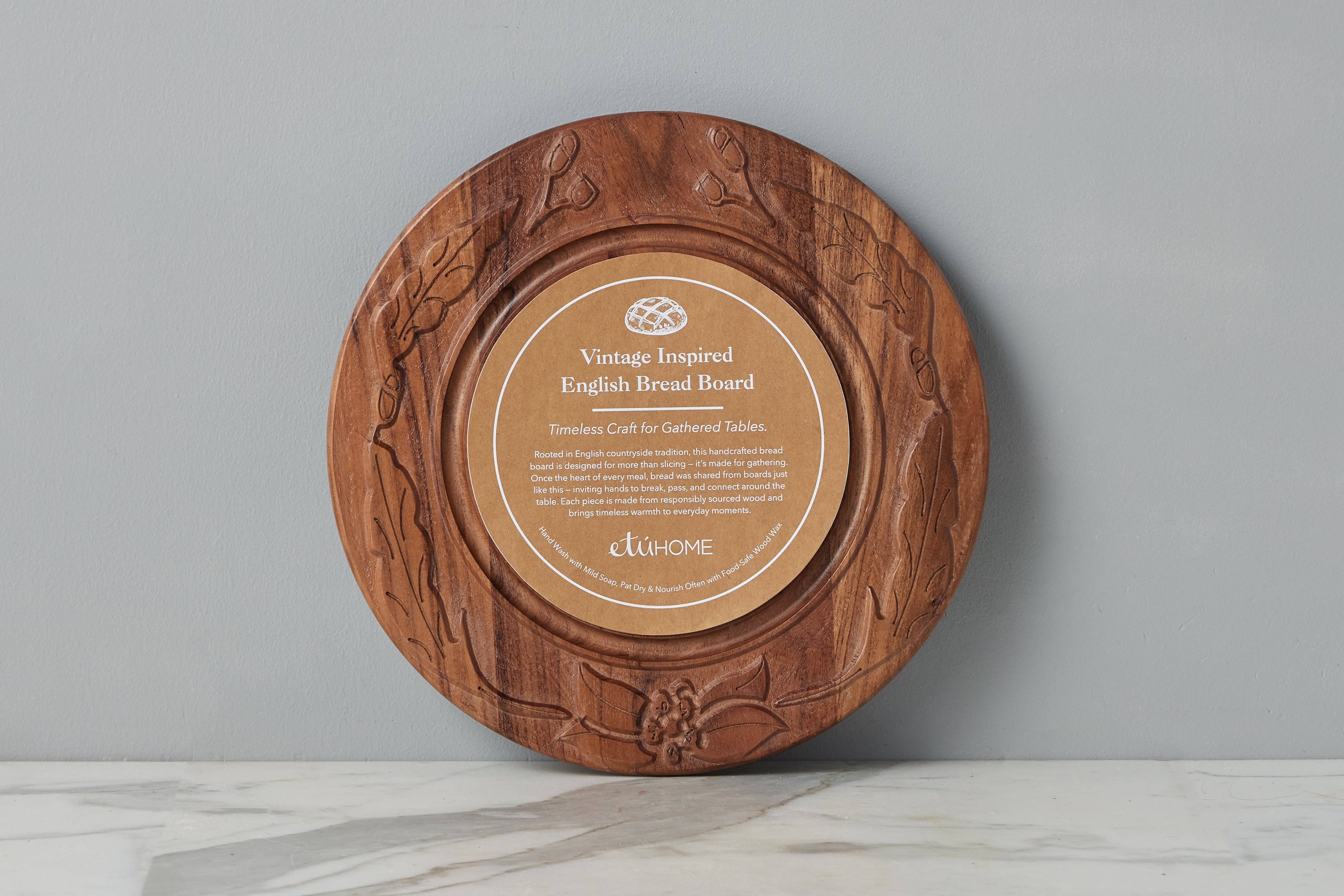 etúHOME - Wholesale Cutting Board - Vintage English Bread Board, Medium1