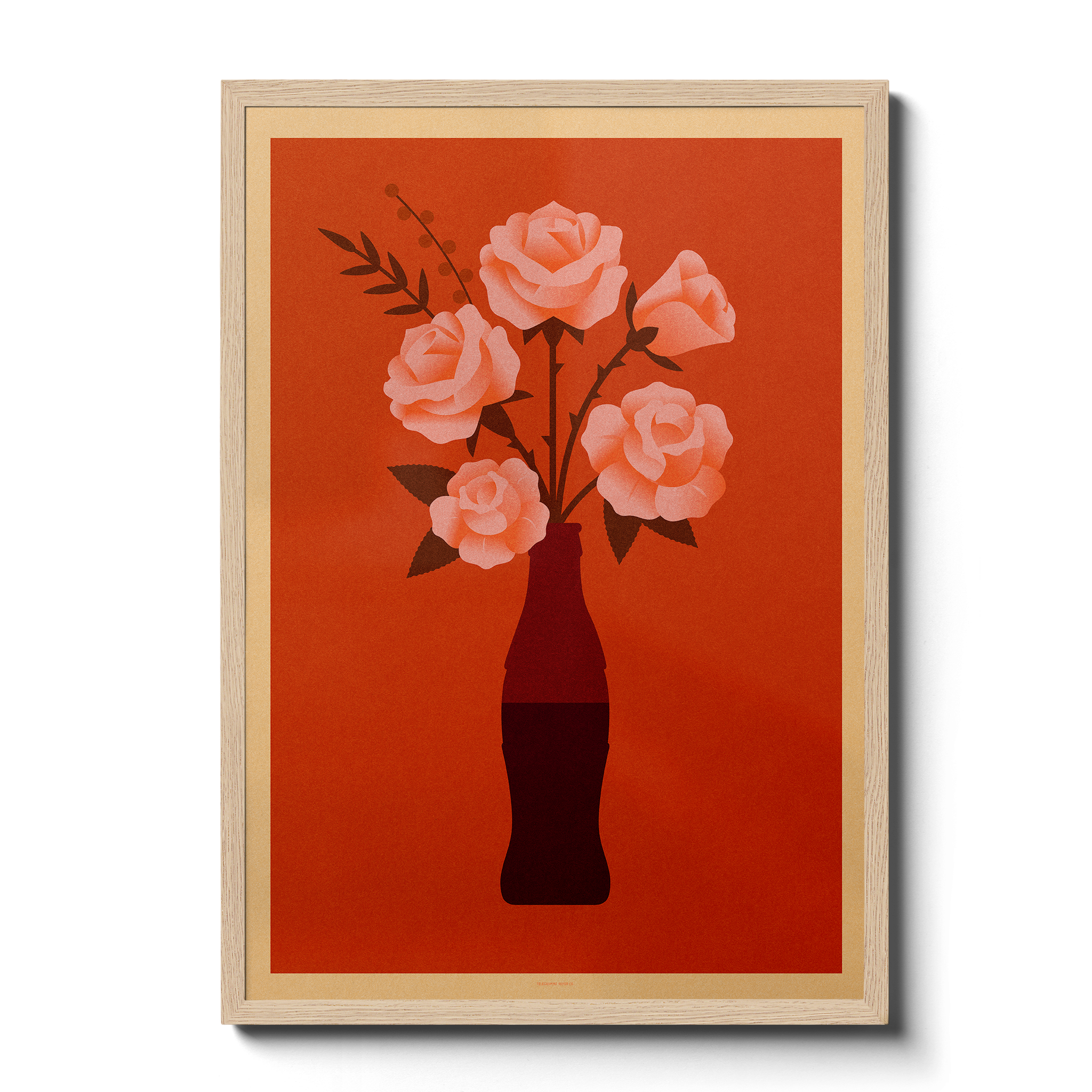 Telegramme Paper Co. - Wholesale Art Print - Roses Coke Bottle Bouquet7