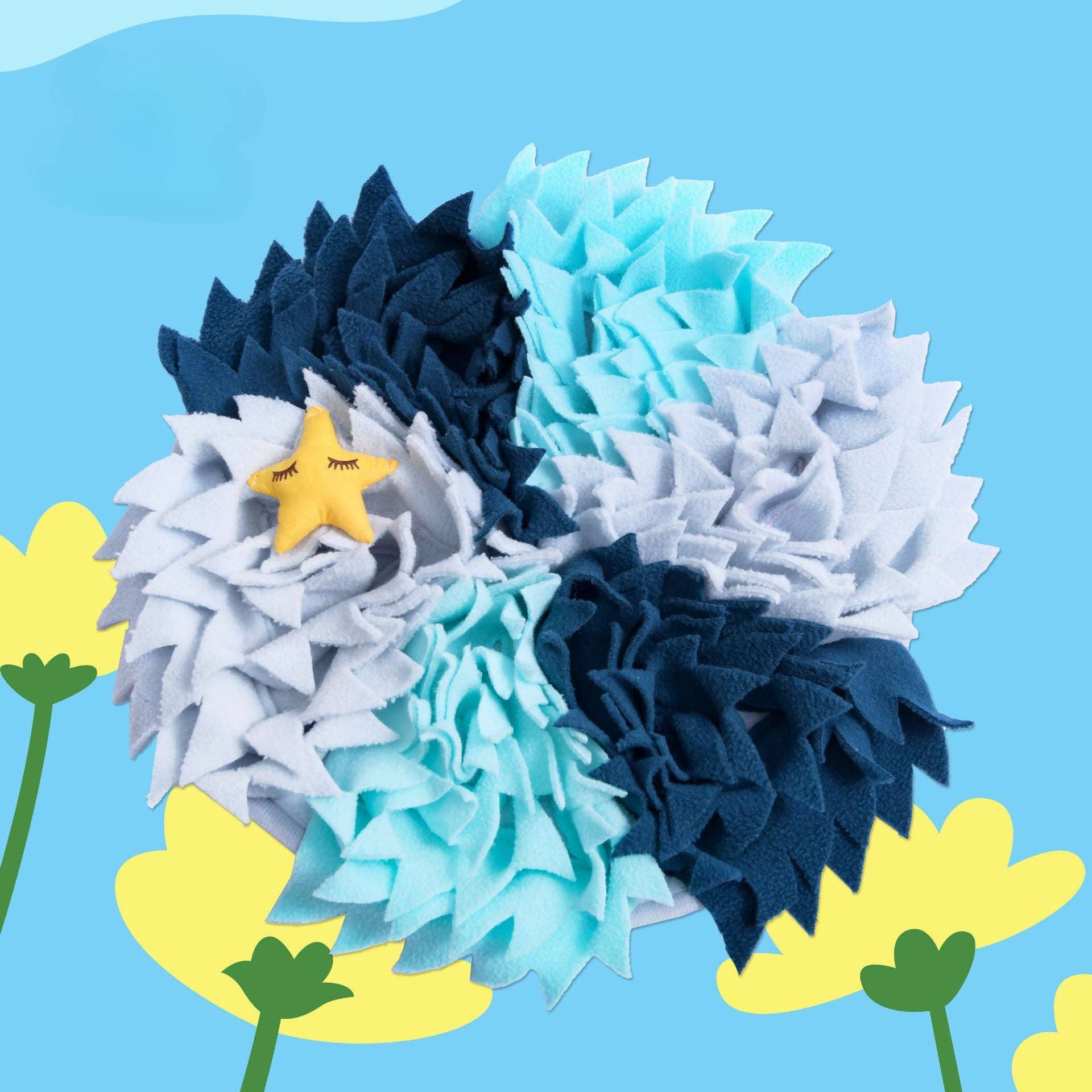 Cheerhunting - Wholesale Pet Food Mat - Dog - Snuffy - Round Flower Snuffle Mat for Dogs4