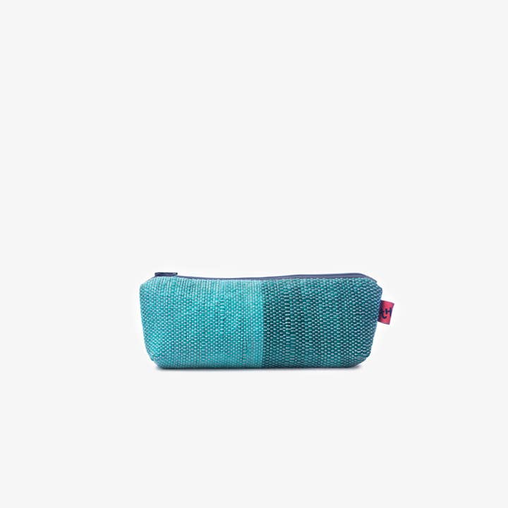 Théla - Wholesale Pencil Case/Pouch - Handmade Green Pencil Pouch in Recycled Plastic