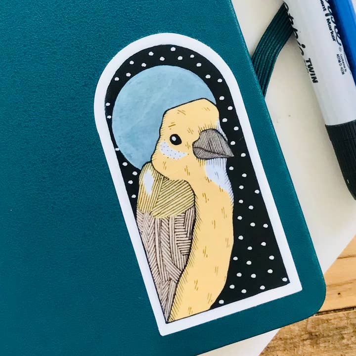 Canary Arch Vinyl Sticker for wholesale by Dear Darlington