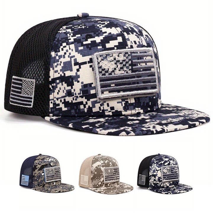 Casquette de baseball brodée à visière plate réglable style hip-hop pour la vente par Plush Looks