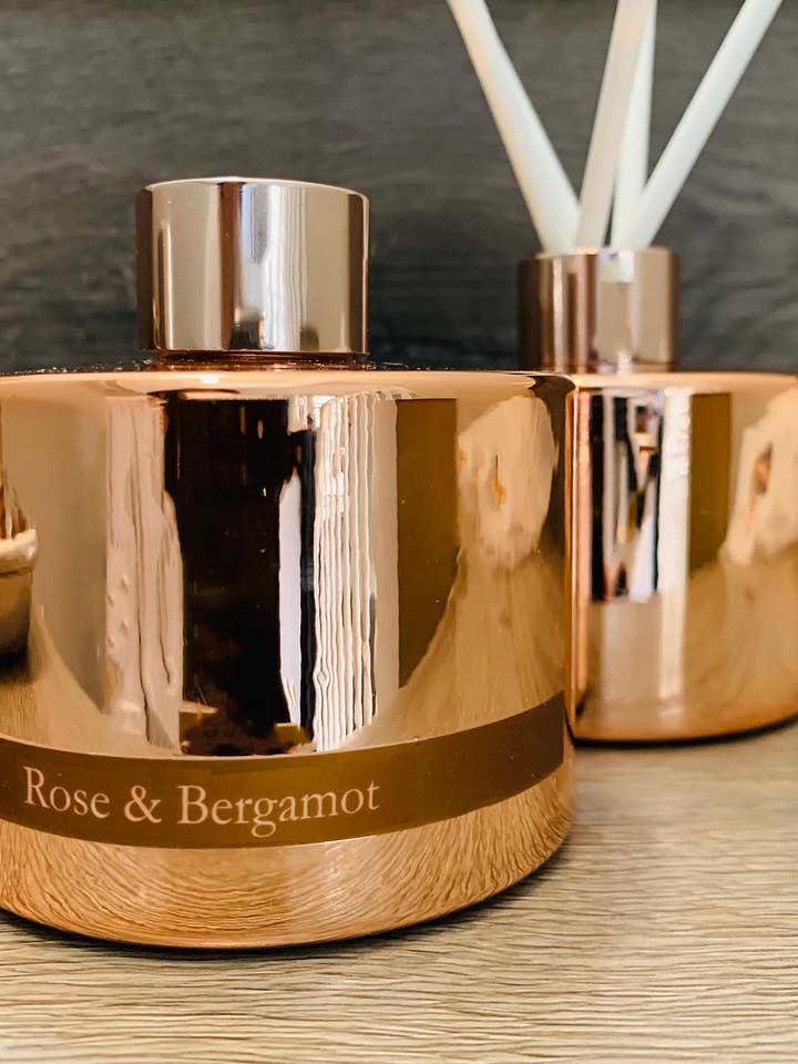 La note de Rose & Bergamote JL Mint Co. Diffuseur Reed pour la vente par JL Mint Inc