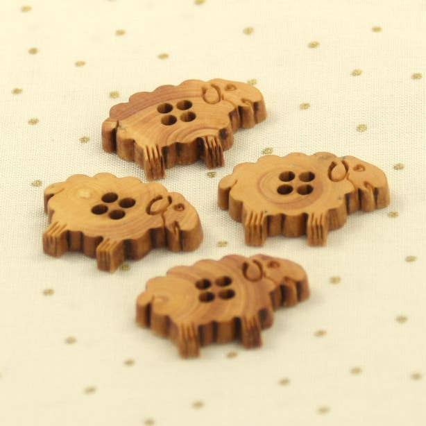 Bouton "Buis Nos amies les bêtes Mouton" 20 mm pour la vente par LA DROGUERIE