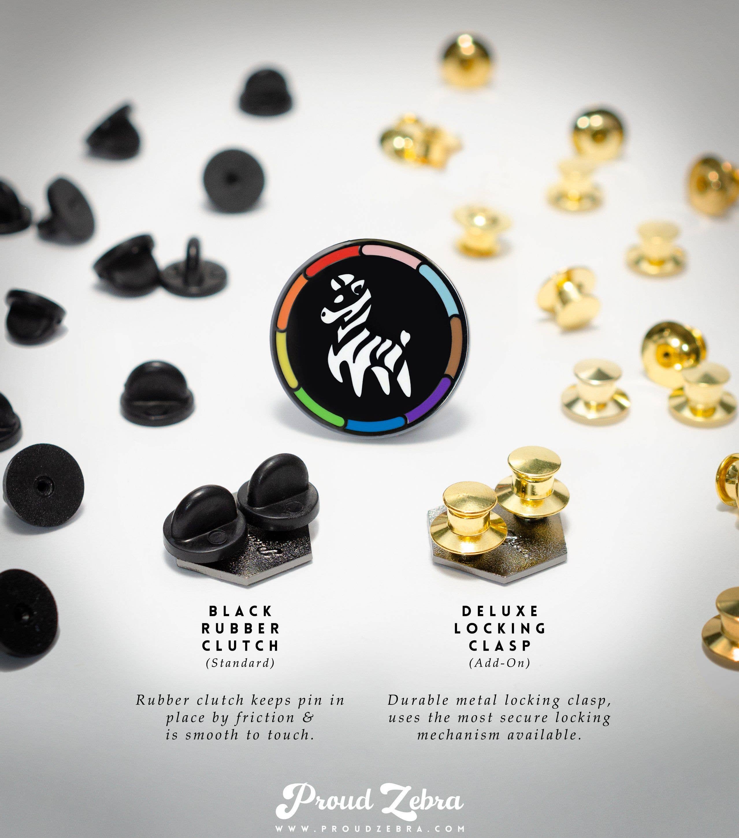 Proud Zebra - Wholesale Lapel Pin/Button - Agender Boy Flag - Proud Cube Pin7