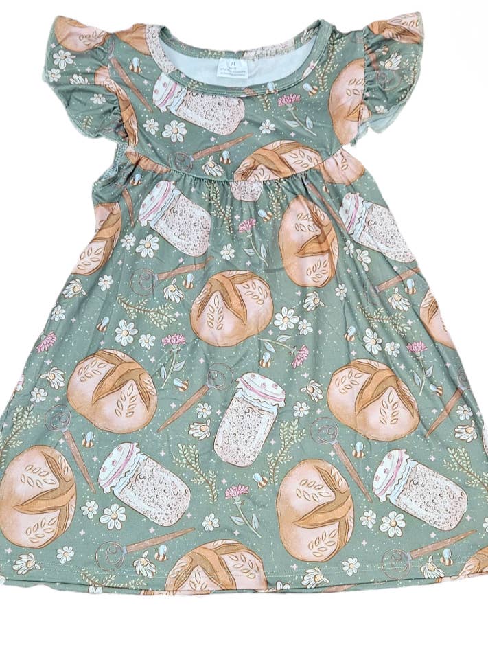 Abito svolazzante in seta e latte di lievito madre per la vendita all'ingrosso da parte di Great Lakes Kids Apparel