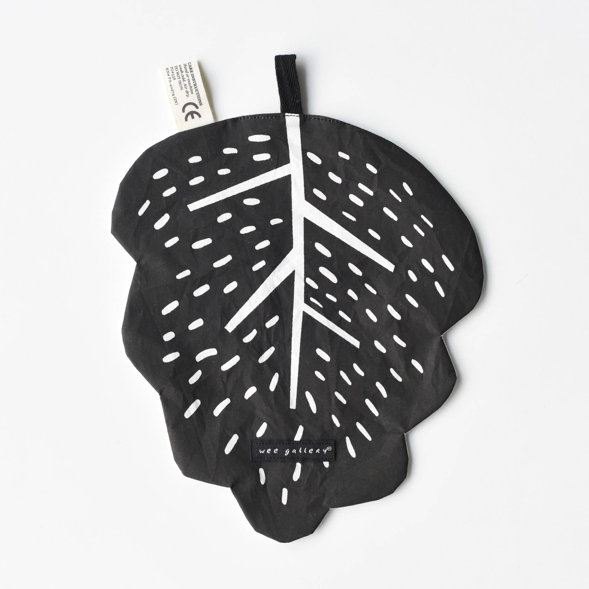 Wee Gallery - Vendita all'ingrosso Giocattolo sensoriale con etichette - Neonati - Foglia Stropicciata - Giocattolo di Carta Stropicciata per Bambini in Tessuto Organico3