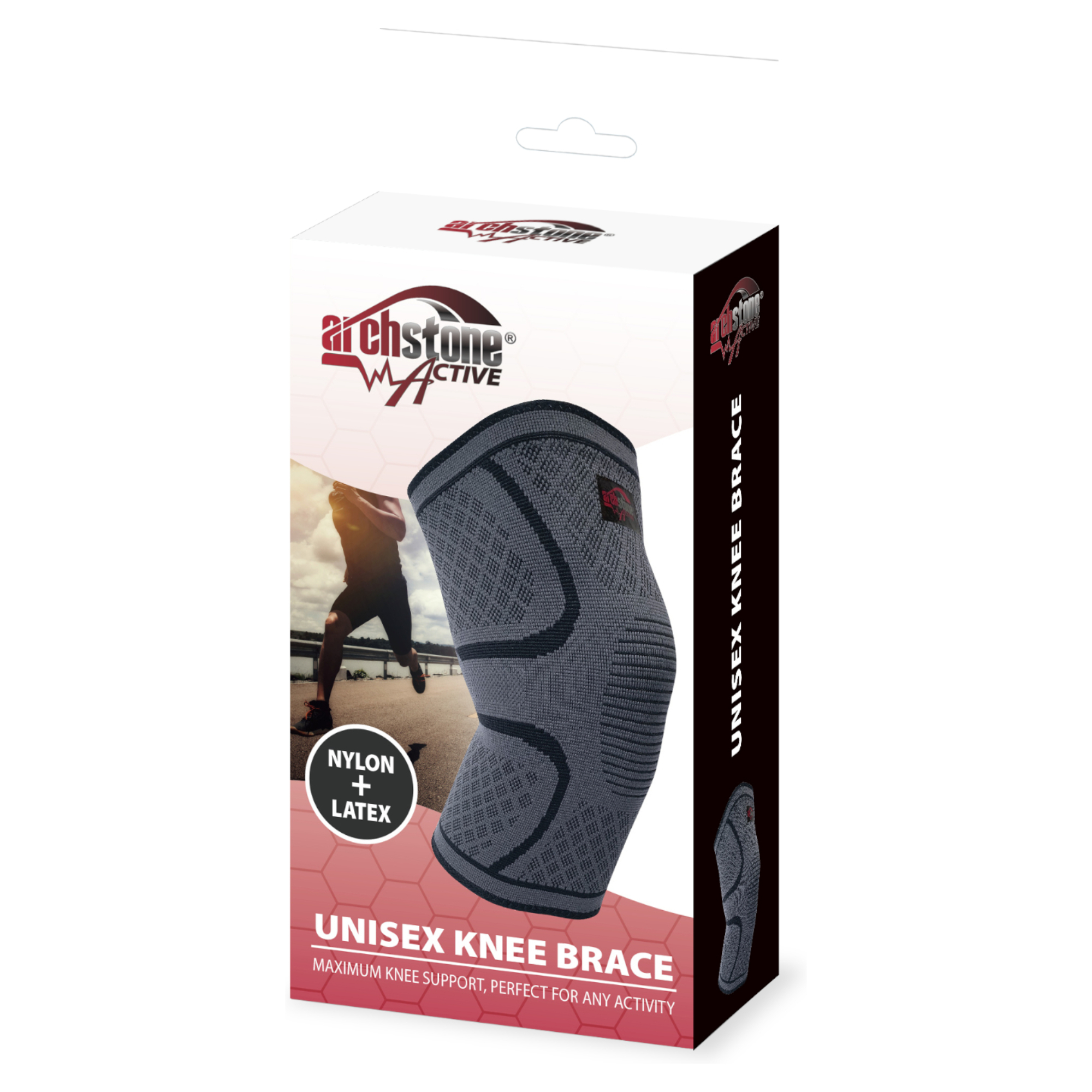 Archstone Collections - Wholesale Knee Sleeve - Archstone 2-Piece Unisex Knee Brace - Latex Nylon1