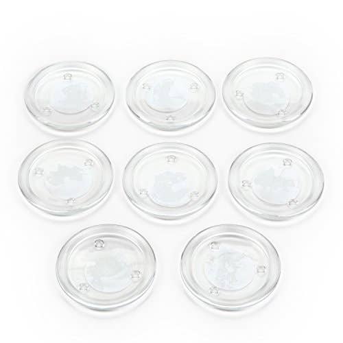 Hosley® CANDLE PLATE - 3 FEET 4IN D GLASS - 8 pcs for wholesale by Hosley