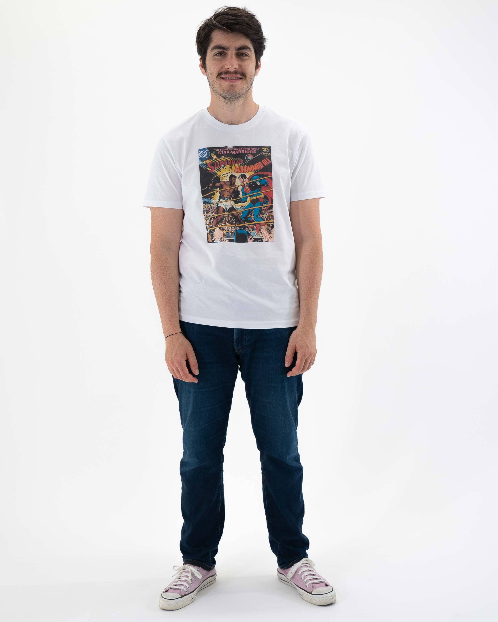 Grafitee - Wholesale Screen Printed T-Shirt - Unisex - Superman vs. Ali Tee - Vintage Pop Culture Tee1