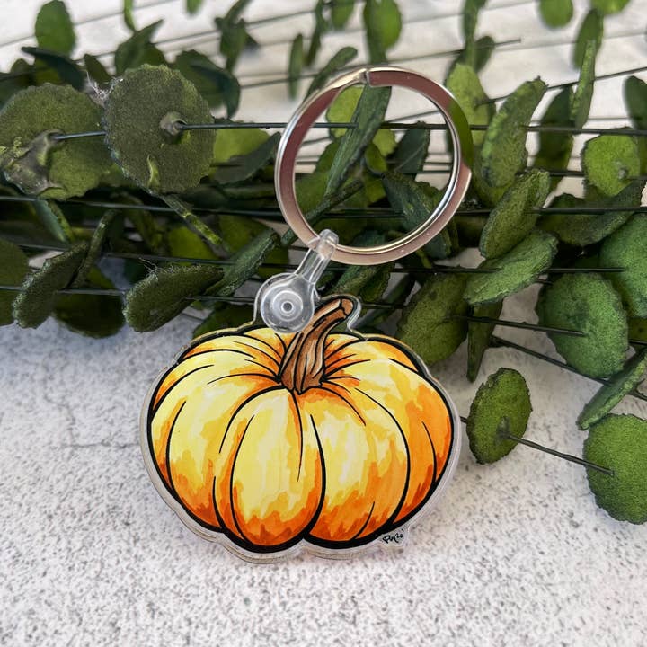 Portachiavi zucca arancione, 2 «x 1.75" per la vendita all'ingrosso da parte di Everyday H2O