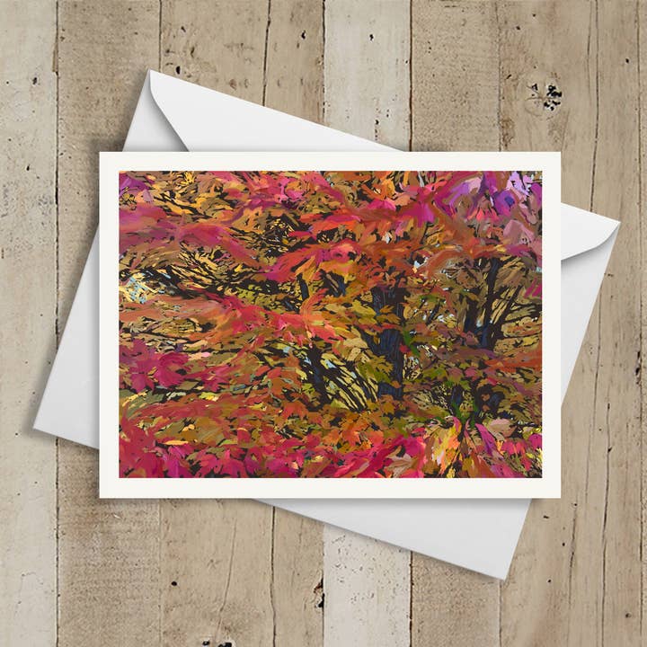 The Memory of Leaves Note Card Set of 6 Greeting Cards for wholesale by Russell Brandwein