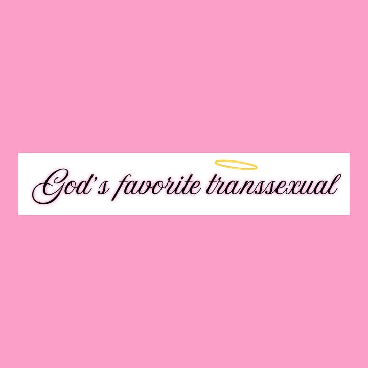 God's Favorite Transsexual sticker for wholesale by Charlie's