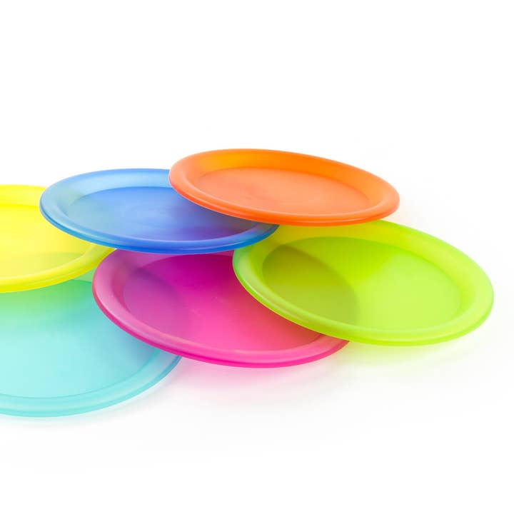10 inch Colorful, Reusable 6 Pack Dinner Plates for wholesale by Lexi Home