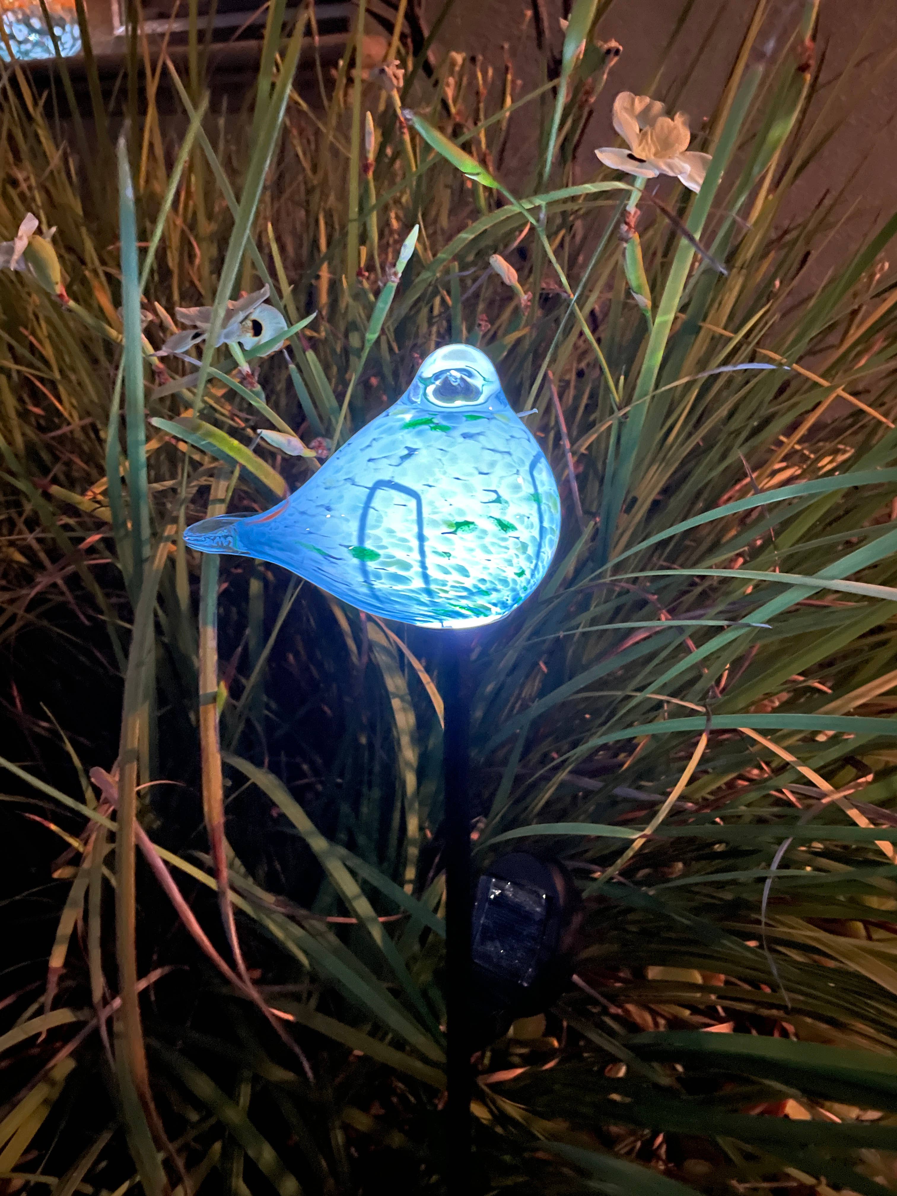 ApricotMint – Großhandel Pfosten/Pfähle – Art Glass Solar Vogel Pfahl sortiert Set11