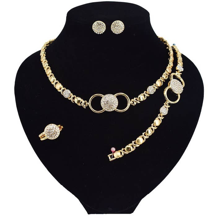 HUGS &KISSES xo set gold Plated #2 for wholesale by JoeyTheJewelry