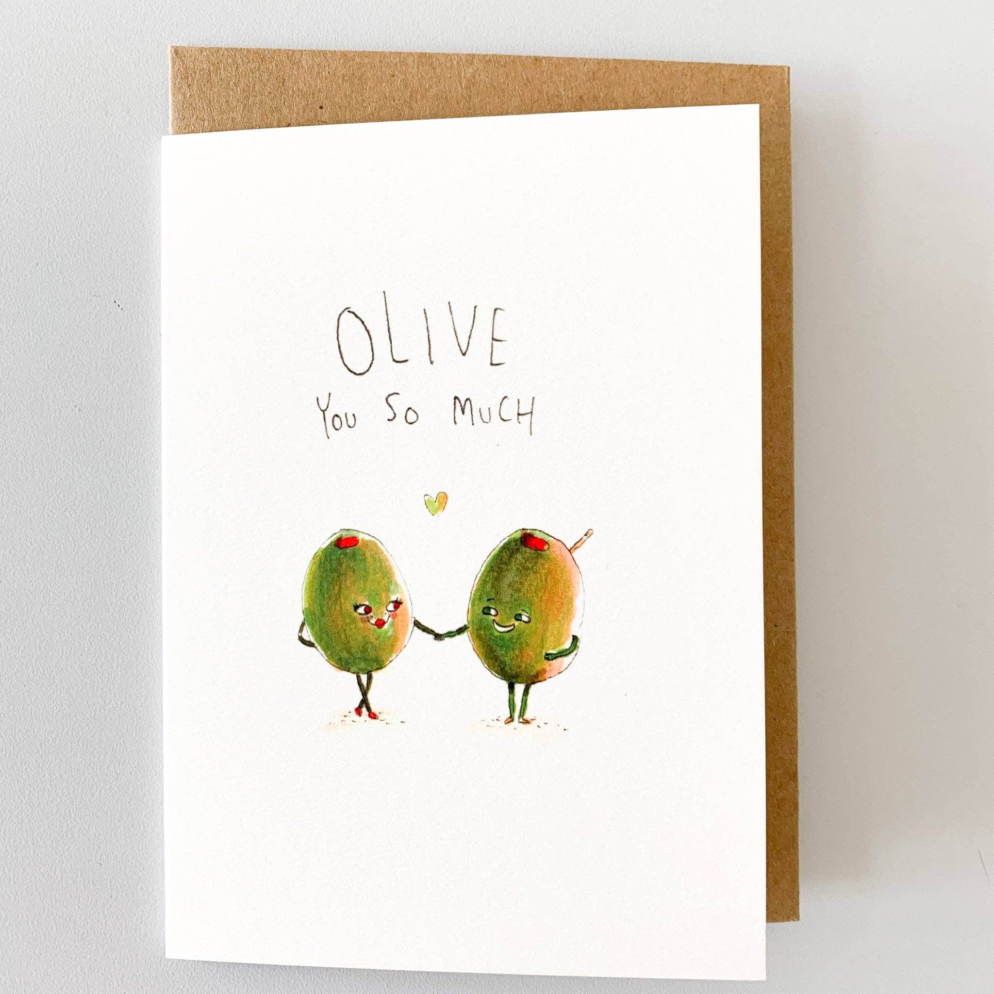 Well Drawn - Wholesale Love card - Olive You So Much1