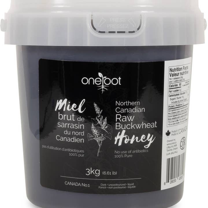 OneRoot - Wholesale Honey - Natural Raw Buckwheat Honey - 3kg