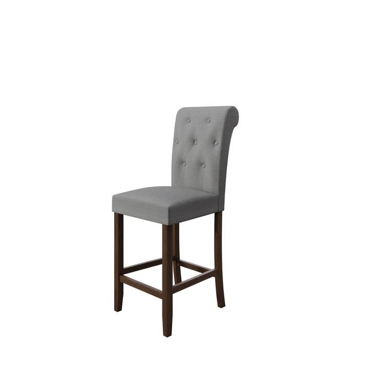 Home Design - Wholesale Chair - Home Design Dothan Counter Height Dining Chair (Set of 4), Gray/ Brown6