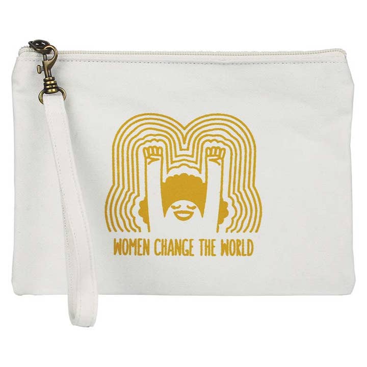 Pochette World Changer - Pochette zippée - Cadeaux qui autonomisent les femmes pour la vente par Malia Designs