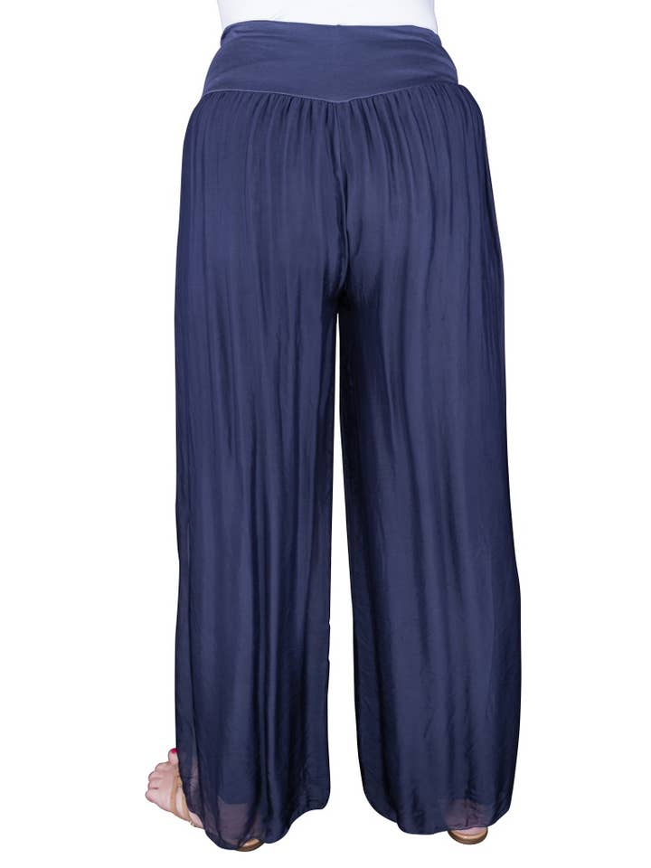 TINA Stephens Italy/Tees By Tina - Wholesale Pants - Women's - Eva Silk Side Slit Pant (PL206)15