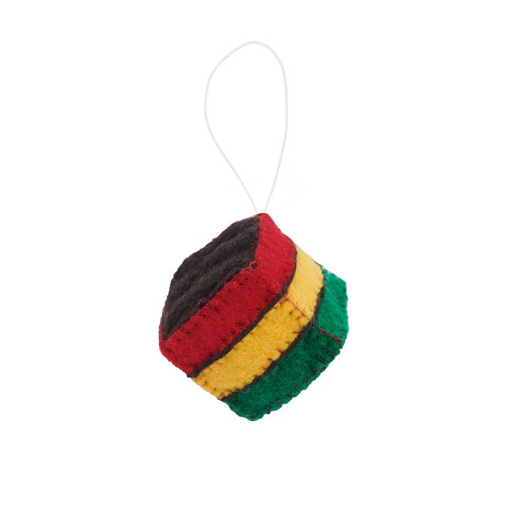 Global Goods Partners - Wholesale Ornament - Felt Italian Rainbow Cookie Ornament