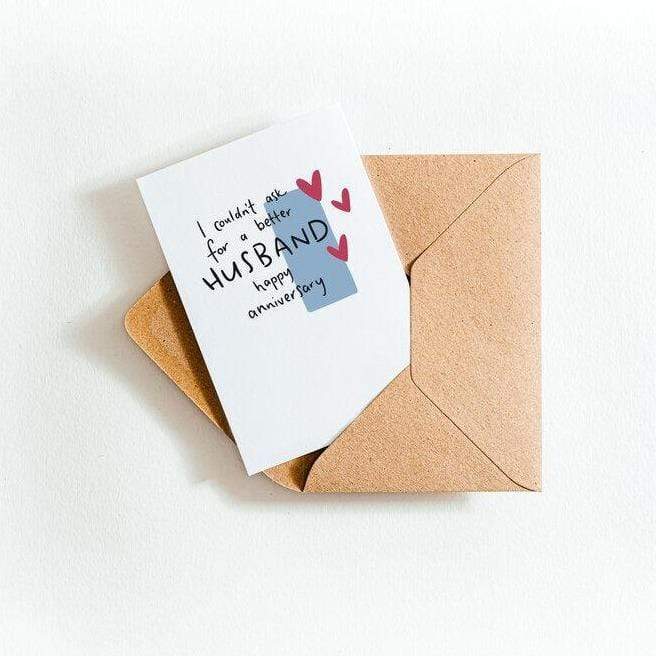 Carte d'anniversaire I Couss't Demandez pour un meilleur mari pour la vente par Hunter Paper Co.