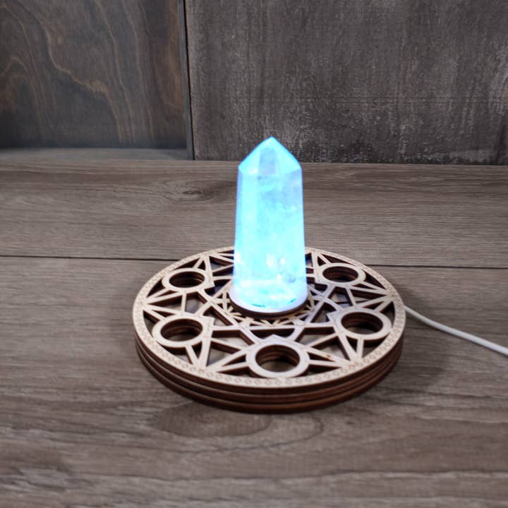 Keystone Crystals - Wholesale Spiritual stone/crystal - LED Crystal Display Light Stand – Wholesale for Retailers 2