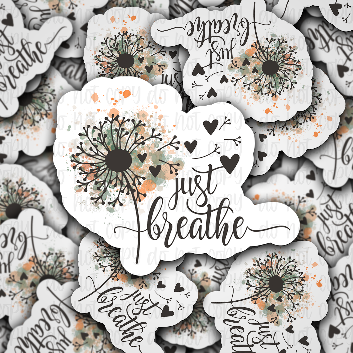 It's Transfer Time - Wholesale Sticker - Just breathe Die cut sticker 3-5 Business Day TAT0