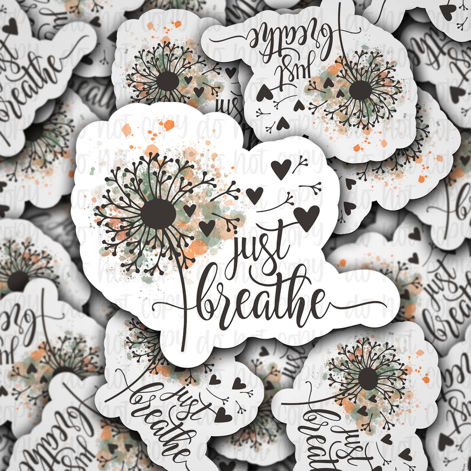 It's Transfer Time - Wholesale Sticker - Just breathe Die cut sticker 3-5 Business Day TAT