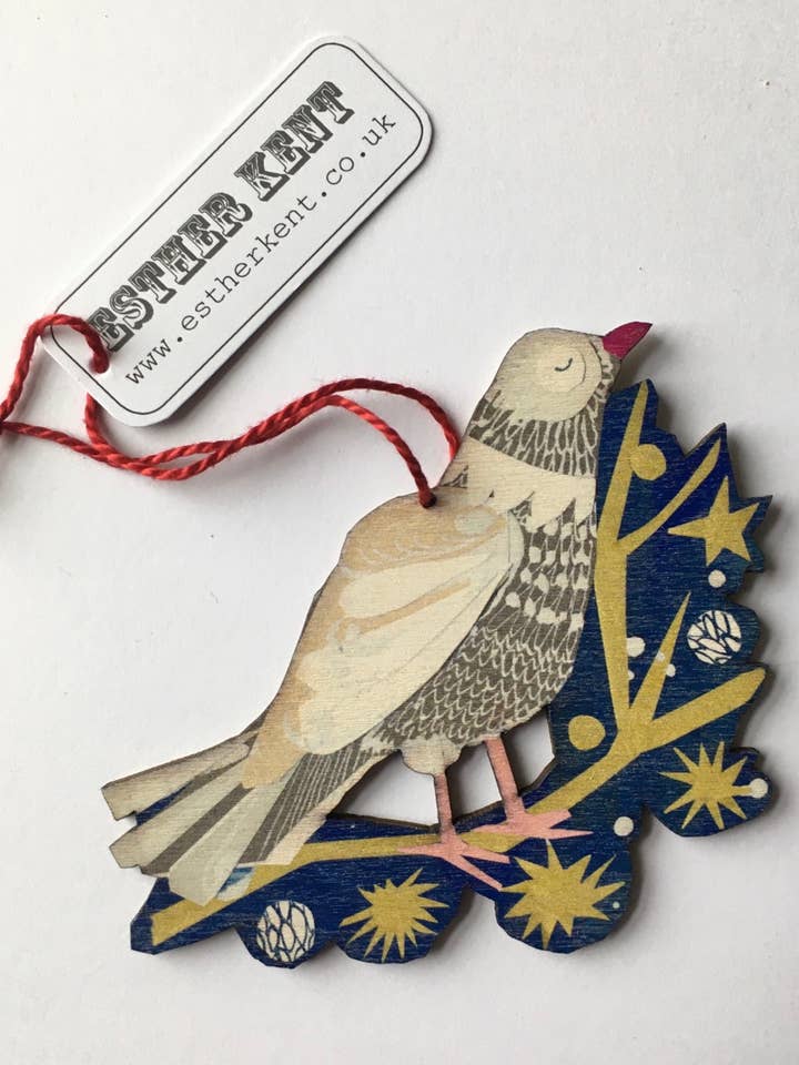 Peace Dove Wooden Decoration for wholesale by Esther Kent Design